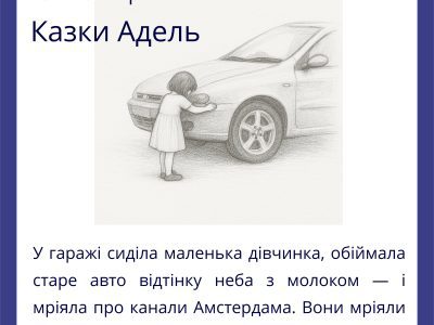 Збірка казкових оповідань "Казки Адель" для дітей українською мовою.