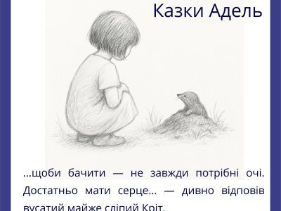 Збірка казкових оповідань "Казки Адель" для дітей українською мовою.