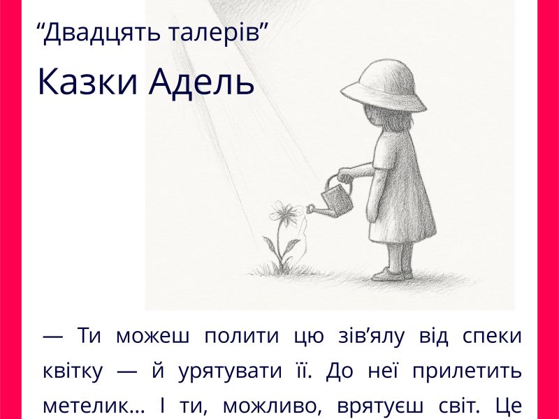 Збірка казкових оповідань "Казки Адель" для дітей українською мовою.