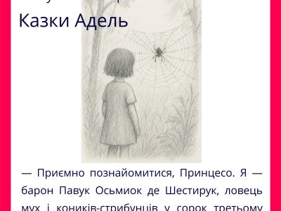 Збірка казкових оповідань "Казки Адель" для дітей українською мовою.