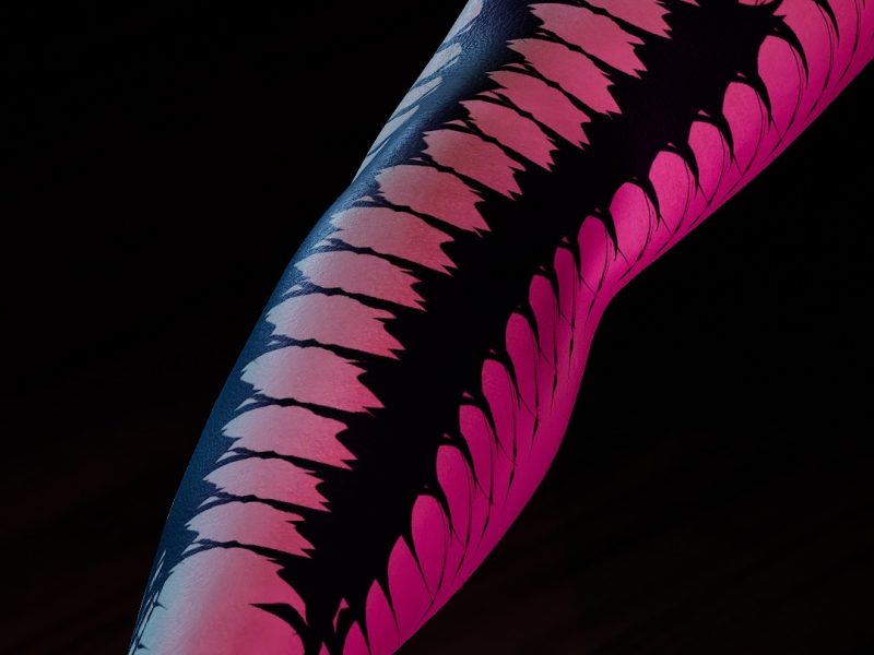 Тату майстер в стилі Blackwork