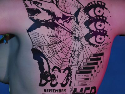 Тату майстер в стилі Blackwork