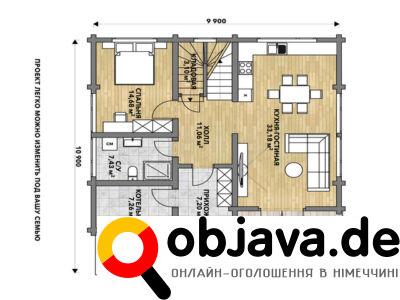 Будинок з брусу під ключ в Україні від Закарпат Зруб-Буд
