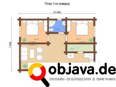 Рублений дерев'яний будинок під ключ